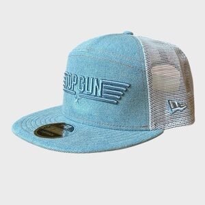 NWT Top Gun New Era Denim 9FIFTY Snapback Hat One Size Trucker Hat Streetwear